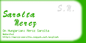 sarolta mercz business card